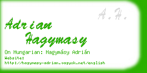 adrian hagymasy business card