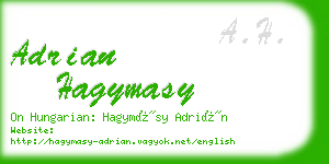 adrian hagymasy business card